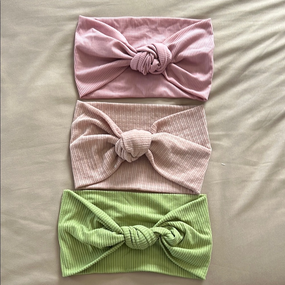 Set of Three Knotted Headbands